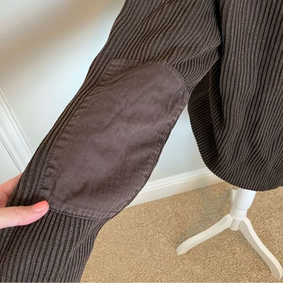 Eddie Bauer Tall Large Brown Sweater with Elbow Patches - Picture 6 of 6